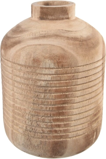 Brown paulownia vase 15 × 15 × 21 cm
