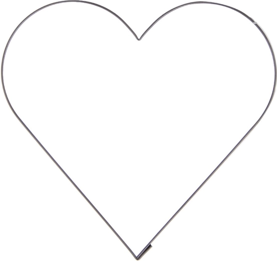Stainless steel heart cookie cutter for gingerbread and cookies