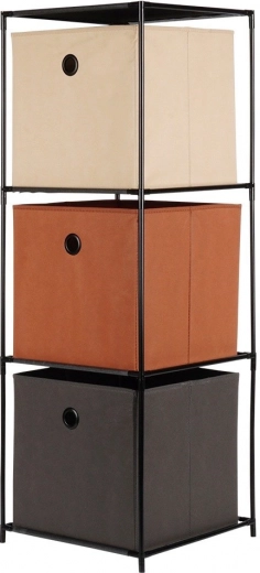 Drei geräumige Stoffboxen