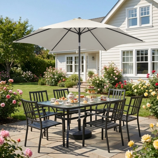 Large shading area for outdoor seating