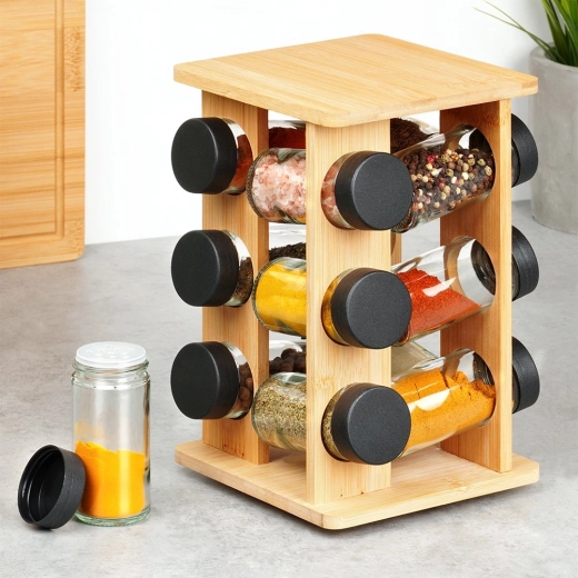 Natural bamboo and durable glass