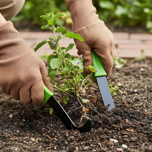Set aus Gartenmessern zum Entfernen von Unkraut, 2 Stück