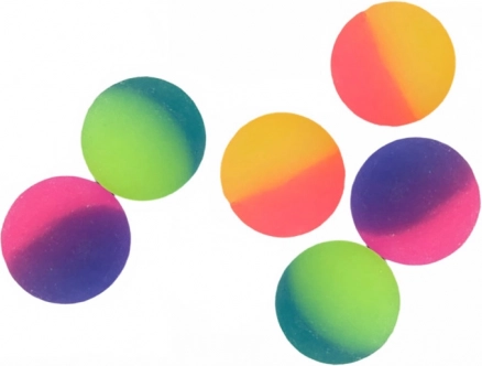 Stuiterende neonballen 6 cm – set