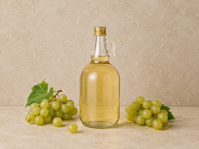 Verre transparent et anse au niveau du goulot
