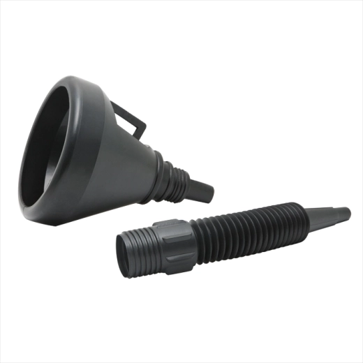 Entonnoir à carburant avec filtre métallique et tuyau flexible