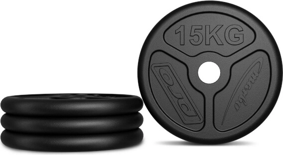 Thin profile for more weight on the bar