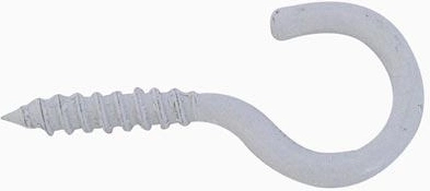 Schroefoog open 40 mm wit (50 stuks)