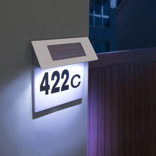 Solarverlichting voor huisnummer