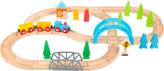small foot wooden train set Journey – 40-piece set