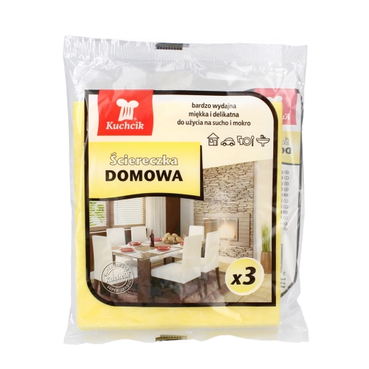 Kuchcik Home Cleaning Cloths, Viscose, 35 × 35 cm, 3 pcs