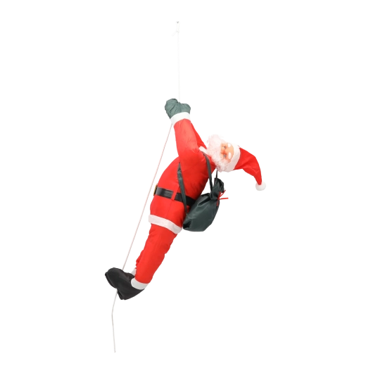 Klimmende Sinterklaas aan touw 90 cm