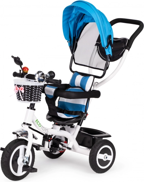 Children's Tricycle with Rotatable Canopy and Durable Wheels ECOTOYS