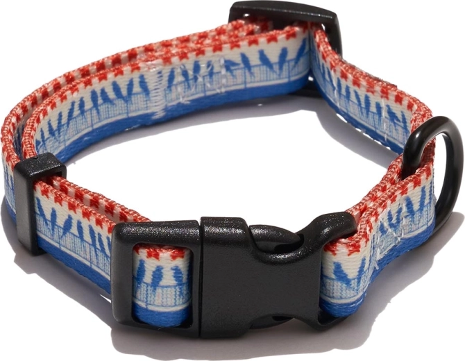Explorer Dog hondenhalsband met vogelmotief maat S (24–36 cm, breedte 1,5 cm)
