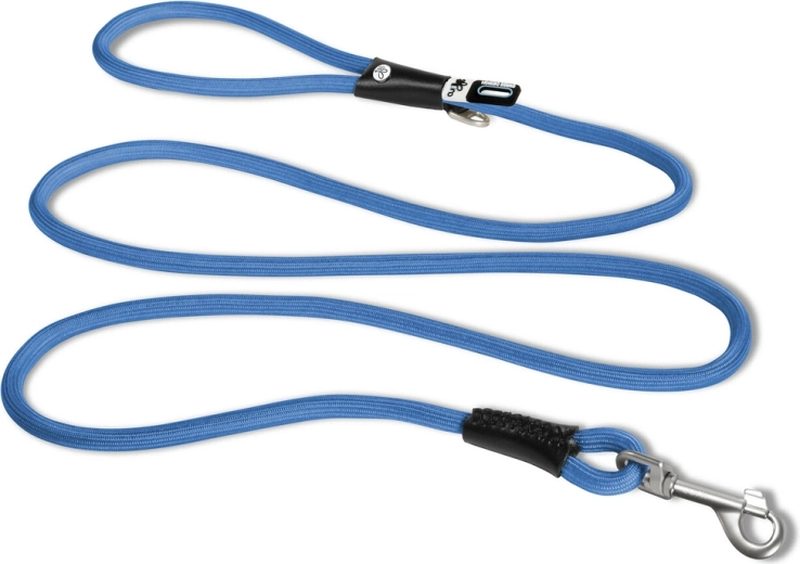 Laisse en corde confortable Curli Comfort bleu M
