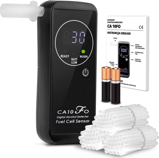 Éthylotest électrochimique Alcoscent CA-10FO avec embouts buccaux