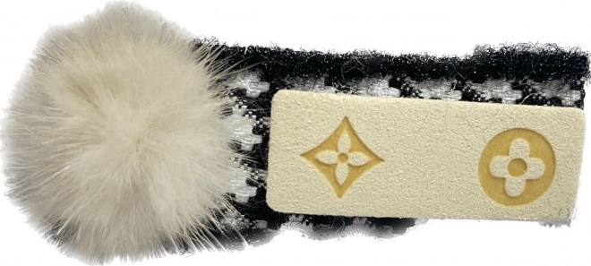 Barrette à cheveux avec fourrure