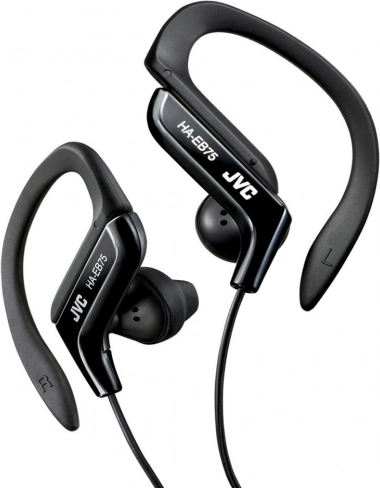 Sportieve in-ear oordopjes JVC met verstelbare oorhaak – zwart
