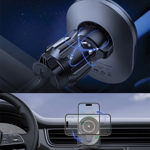 360° draaibare kogelkop en stevige clip