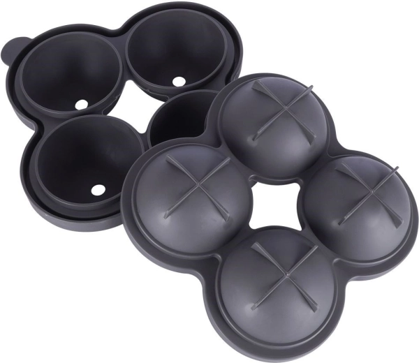 Four perfectly round ice balls