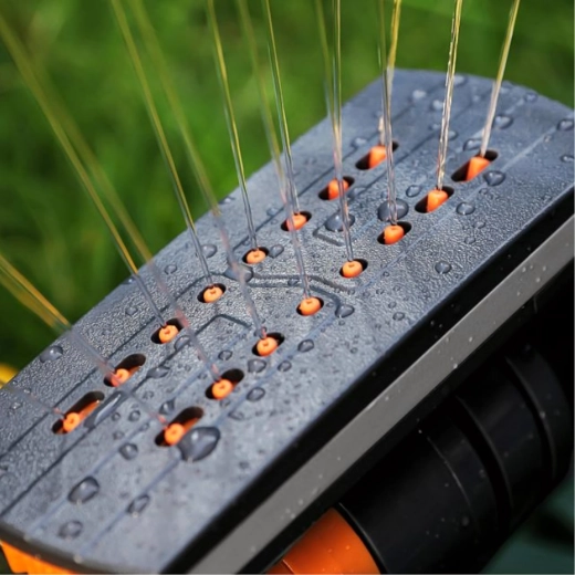 Wide coverage thanks to 16 nozzles