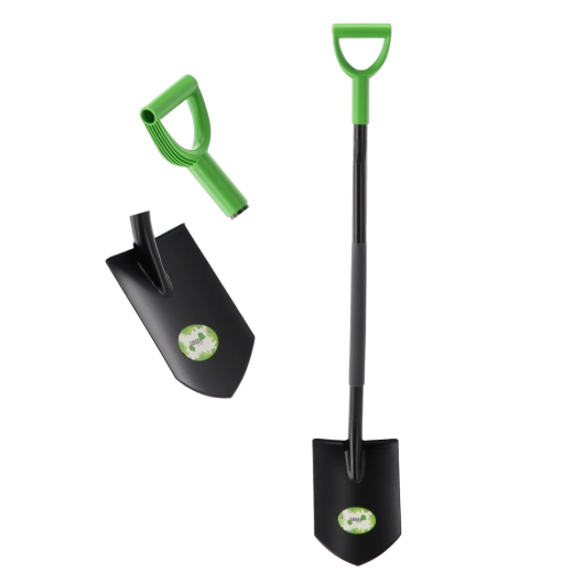 Ergonomic D-handle and secure grip