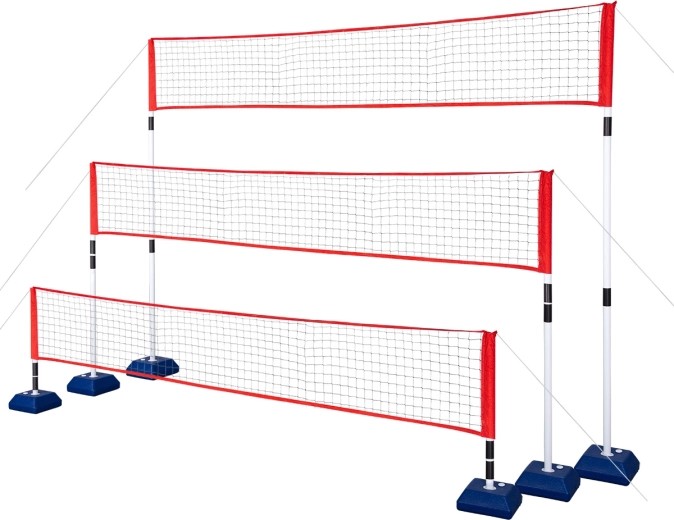 Filet polyvalent et kit pour tennis, badminton et volley NILS
