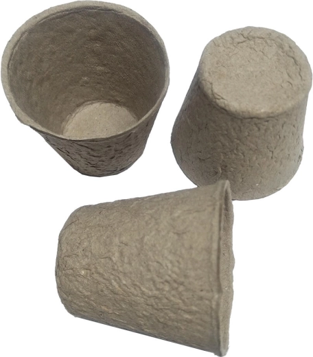 Pot jetable en papier 6 cm, 24 pcs