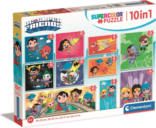 Puzzle DC Super Friends 10 in 1 CLEMENTONI