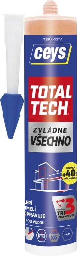 Universal adhesive and sealant 290 ml CEYS Total Tech terracotta