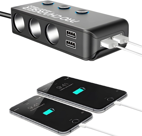 4× USB charging including Quick Charge 3.0 and Power Delivery