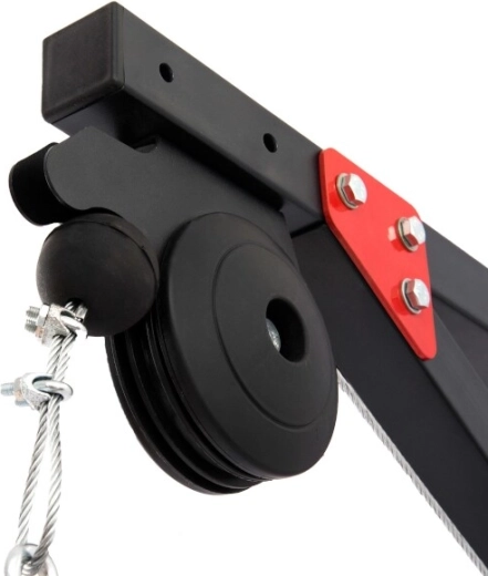 Smooth and quiet operation thanks to bearing pulleys