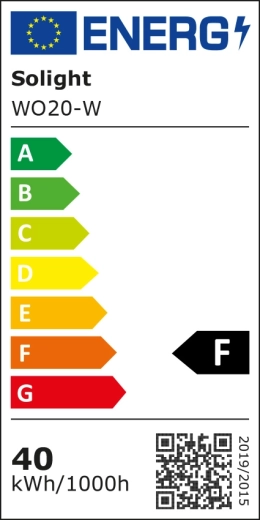 Classe énergétique F et consommation clairement indiquée