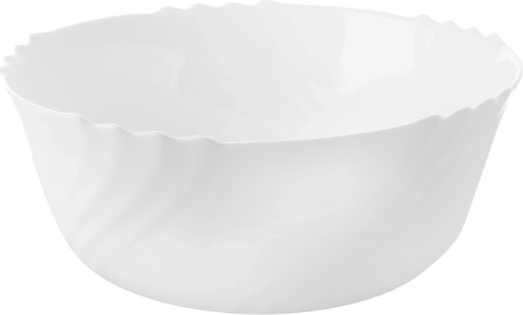 LUNA-Schüssel aus Opalglas mit Wellen-Dekor, 22 cm