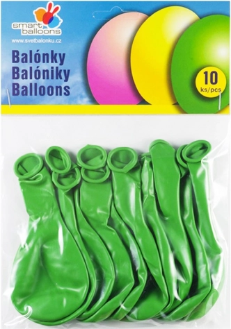 Ballons gonflables ronds verts 26 cm