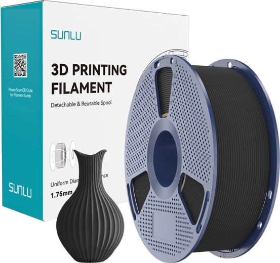 Sunlu PLA Classic filament noir 1,75 mm 1 kg