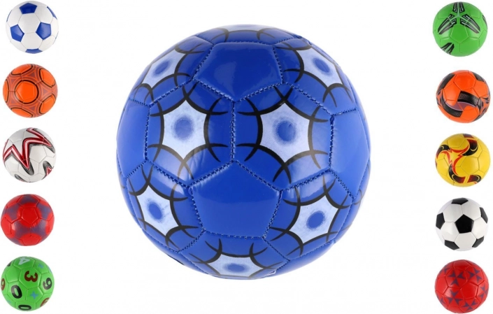Junior voetbalbal 15 cm – genaaid, kunstleer, mix kleuren