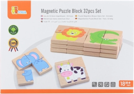 Viga Magnetic Puzzle Animals