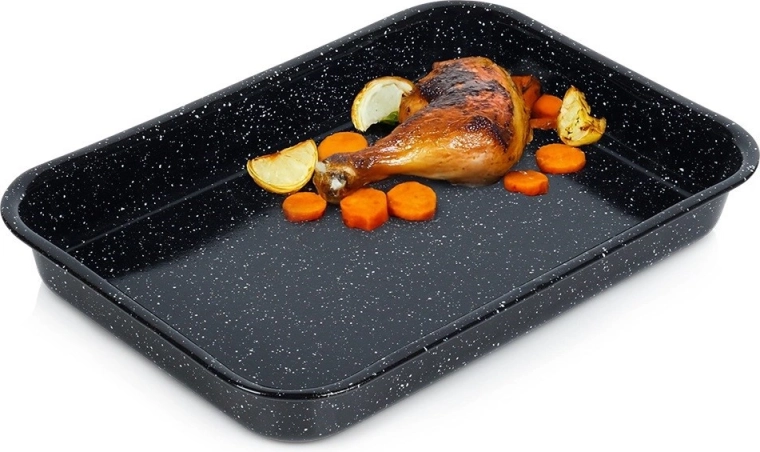 Geëmailleerde rechthoekige braadslede 34 × 24 cm, 2,5 l