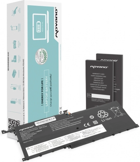 Movano battery for Lenovo ThinkPad X1 Carbon (20FB) 3290 mAh (50 Wh)