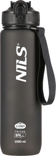NILS Camp Tritan Water Bottle 1 L – Black