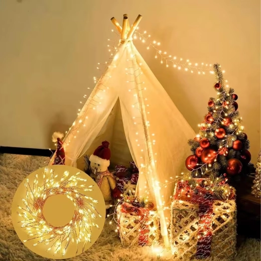 Guirlande lumineuse de Noël sur fil avec 300 LED, 9 m