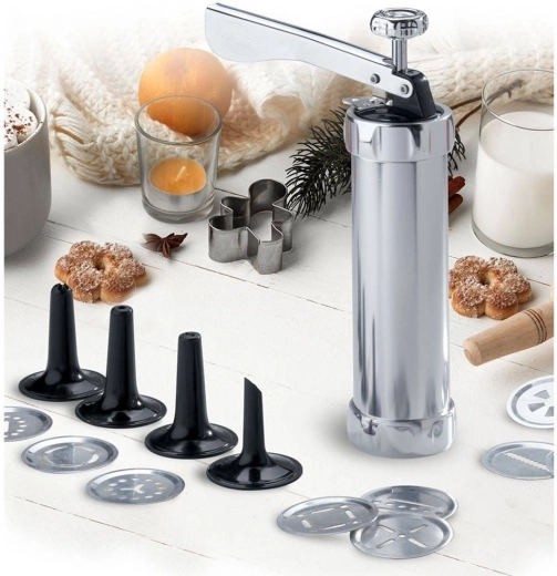 Press and decorating gun in one