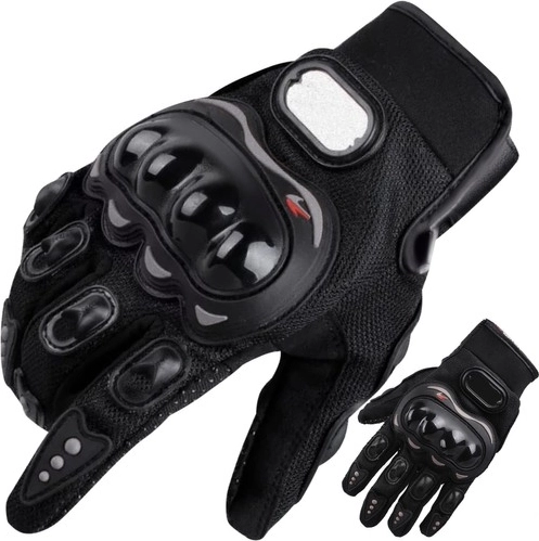 zwarte motorhandschoenen XL TRIZAND
