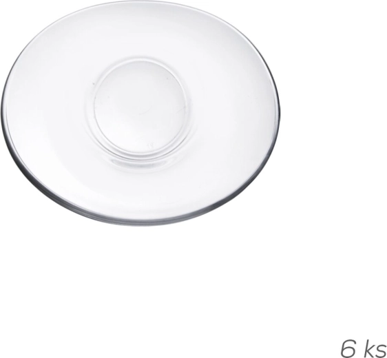 Glass saucer Asena 11.5 × 10 cm (6 pcs)