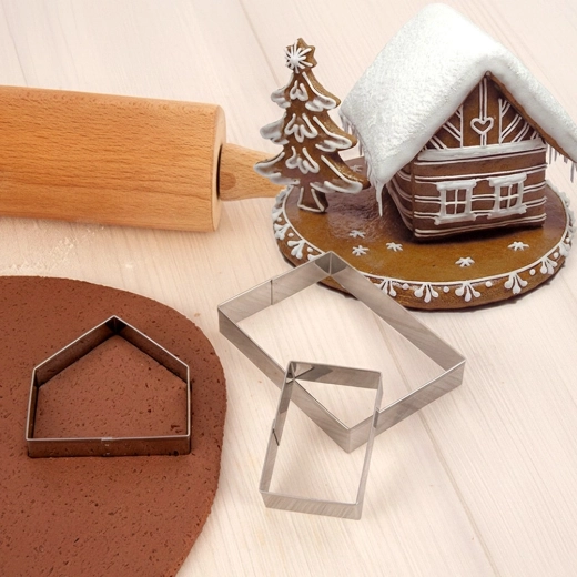 Complete set voor een 3D peperkoekhuisje