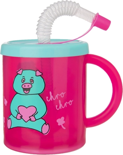 Children’s plastic cup with spout Rubby – piglet 0.3 l