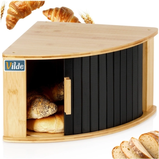 Bamboo wood and an elegant black front