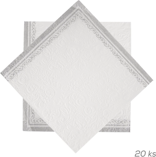 Serviettes en papier embossées 33 × 33 cm – 20 pcs