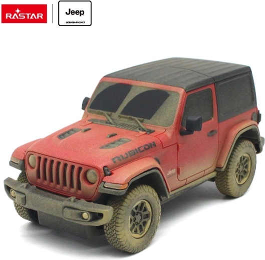 Jeep Wrangler Rubicon op afstand bestuurbaar 1:24 Rastar (Muddy-versie) - 1 stuk
