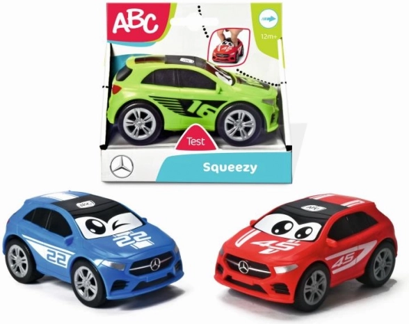 Squishy MERCEDES ABC toy car, 11 cm – 3 colors